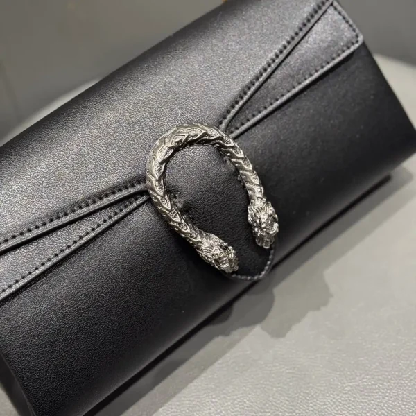 Gucci Dionysus Medium Shoulder Bag 28cm/11in Black Leather 874735