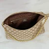 Gucci Lady Lunetta Chain Medium Shoulder Bag 30cm/12in Brown GG Canvas A006OA