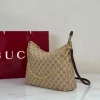 Gucci Lady Lunetta Chain Medium Shoulder Bag 30cm/12in Brown GG Canvas A006OA
