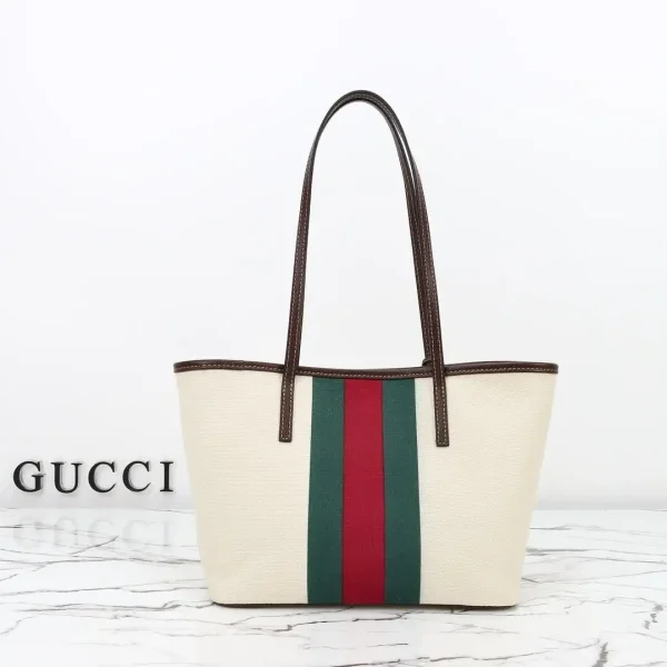 Gucci Tribeca Small Tote Bag 24.9cm/9.8in Natural Canvas A0034E