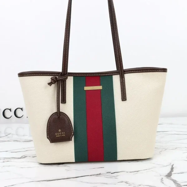 Gucci Tribeca Small Tote Bag 24.9cm/9.8in Natural Canvas A0034E