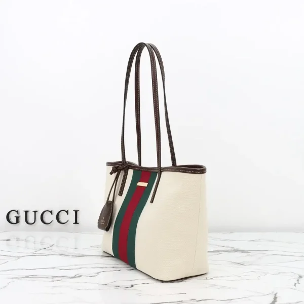 Gucci Tribeca Small Tote Bag 24.9cm/9.8in Natural Canvas A0034E