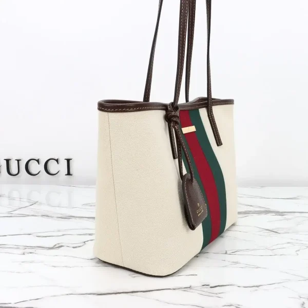 Gucci Tribeca Small Tote Bag 24.9cm/9.8in Natural Canvas A0034E