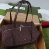 Gucci Melrose Medium Boston Bag 29cm/11.4in Dark Brown GG Canvas 875228