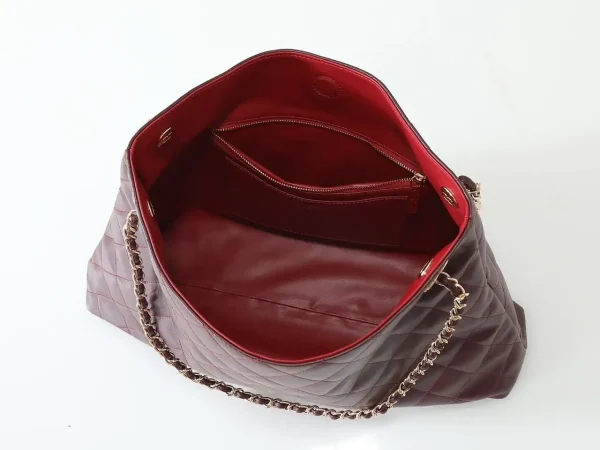 Chanel Tote Spring Summer 2026 Lambskin Burgundy 40cm/15.7in AS6241