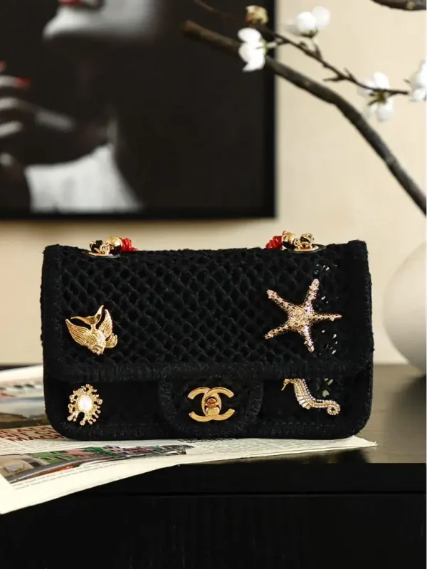 WhatsApp-Image-2026-07-16-at-10.59.37-2-1-c9b5310bfeed.webp Chanel Small Flap Bag Mesh, Charms & Gold-Tone Metal 21cm/8.3in Black AS6156