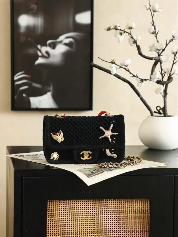 WhatsApp-Image-2026-07-16-at-10.59.37-4-1-c6c89b8024d8.webp Chanel Small Flap Bag Mesh, Charms & Gold-Tone Metal 21cm/8.3in Black AS6156