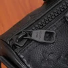 Louis Vuitton Keepall Bandoulière Bag 25cm/9.8in Black Taurillon Cowhide M20900