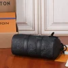 Louis Vuitton Keepall Bandoulière Bag 25cm/9.8in Black Taurillon Cowhide M20900