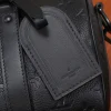 Louis Vuitton Keepall Bandoulière Bag 25cm/9.8in Black Taurillon Cowhide M20900