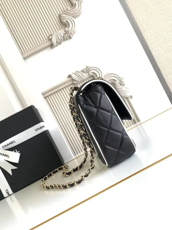 a309e2b9-7ee4770b73a1.webp Chanel Small Graphic Frame Flap Bag Black 23cm, Designer Handbags, Women’s Purse, luxury bags, Chanel bags