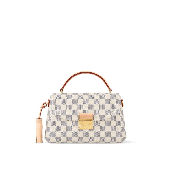 a44ec4369e0d65cd161b832b9770449c-807b51fdda24.webp Louis Vuitton Croisette Damier Azur Canvas, Designer Handbags, Womens Purse, luxury bags