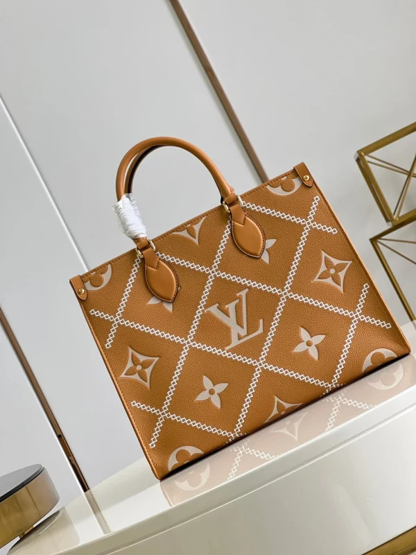 a9975082-eb29223503a2.webp Louis Vuitton Onthego MM Tote Monogram Arizona ‘Brown Crme Beige’ 35cm, Designer Handbags, Womens Purse, luxury bags