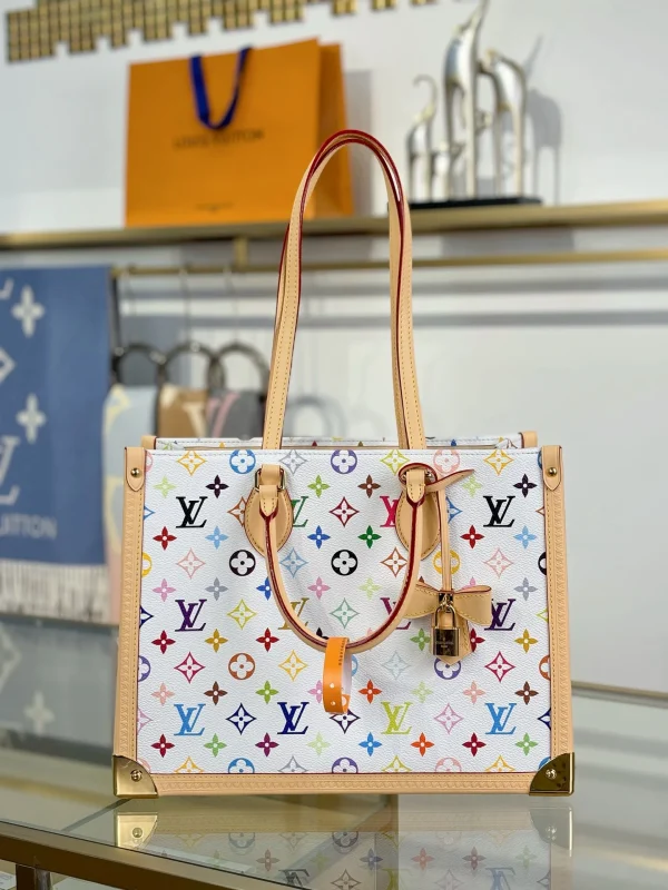 a9de8ef5-38a1b8a34153.webp Louis Vuitton x Takashi Murakami LV x TM OnTheGo MM Multicolored Bag M13079 35cm/ 13.8in, Designer Handbags, Womens Purse, luxury bags