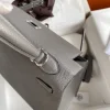 Hermes Kelly 25 Bag In Dark Grey Epsom Leather For Women 25cm/10in