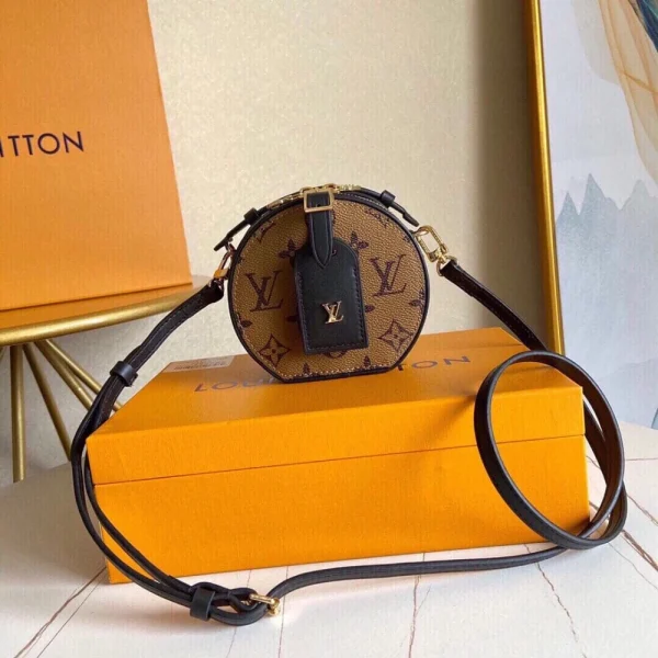 afe0a7fdfda5930d0450abfe25677f3a-dbc278de3174.webp Louis Vuitton Mini Boite Chapeau Monogram Reverse – Women – Small Leather Goods 13cm, Designer Handbags, Womens Purse, luxury bags