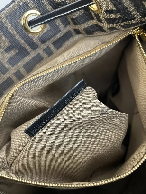 Fendi Zucca Brown Canvas Backpack 38cm