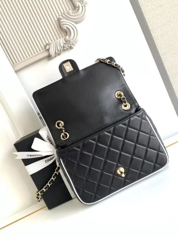 b45a004a-7640c90a4bfe.webp Chanel Small Graphic Frame Flap Bag Black 23cm, Designer Handbags, Women’s Purse, luxury bags, Chanel bags