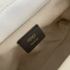 Fendi Mamma Baguette Medium Matcha White Nappa Leather Bag 26.5cm