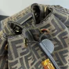 Fendi Zucca Brown Canvas Backpack 38cm