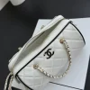 bf01ae81-287ee56c92d0.webp Chanel Spring Summer 2025 Pre-collection Clutch With Chain Lambskin White 18.5cm/ 7.3inches, Designer Handbags, Women’s Purse, luxury bags, Chanel bags