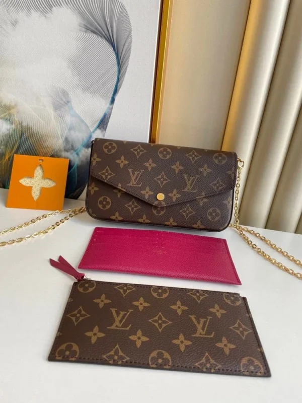 bfa46858f554ebe7a0761d6cfcc74488-8baaff6bd348.webp Louis Vuitton Flicie Pochette Lv Monogram Chain Bag Monogram 61276 21cm/8.3in, Designer Handbags, Womens Purse, luxury bags