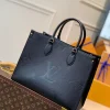 bfb54eed-24b3e381726c.webp Louis Vuitton Onthego MM Bicolor Monogram Empreinte Leather Black M45595 35cm, Designer Handbags, Womens Purse, luxury bags