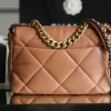 c885d940-41758efc096a.webp Chanel 19 Quilted Handbag Light Grey 30Cm, Designer Handbags, Women’s Purse, luxury bags, Chanel bags
