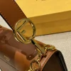 Fendi Ff Logo Bottom Brown Bag 22Cm
