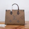 cad31f32bac0da0d04b56d3ed6a9e546-c27f4bc3c856.webp Louis Vuitton On The Go MM Monogram Medium Tote Bag Brown M45321 35cm, Designer Handbags, Womens Purse, luxury bags