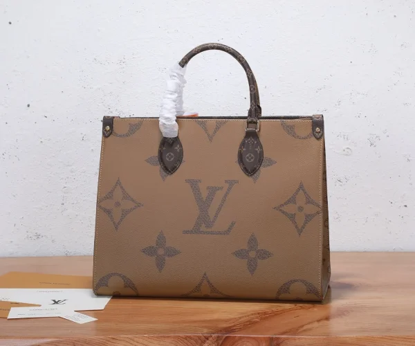 cad31f32bac0da0d04b56d3ed6a9e546-c27f4bc3c856.webp Louis Vuitton On The Go MM Monogram Medium Tote Bag Brown M45321 35cm, Designer Handbags, Womens Purse, luxury bags