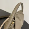 Fendi Mamma Baguette Medium Dove Grey Nappa Leather Bag 26.5cm