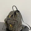 Fendi Zucca Brown Canvas Backpack 38cm