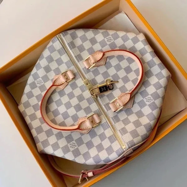 Louis Vuitton Speedy Bandoulire 30 Damier Azur 30cm N41370, Designer Handbags, Womens Purse, luxury bags