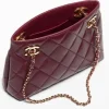 chanel-fashion-bag-tote-bag-2-de4e40d00cd1.webp Chanel Mini Shopping Bag Sheepskin & Gold-plated Metal 25cm/9.8in Dark Red Wine AS6248