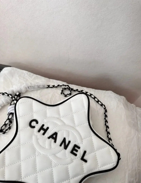 cn4-6-f8bec143cfe7.webp Chanel Star Hand Bag Black Metal White 22Cm/8.7in, Designer Handbags, Women’s Purse, luxury bags, Chanel bags