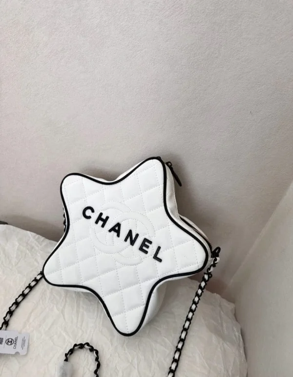 cn7-6-594e46cb8587.webp Chanel Star Hand Bag Black Metal White 22Cm/8.7in, Designer Handbags, Women’s Purse, luxury bags, Chanel bags