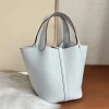 Hermes Picotin Lock 18Cm Gris Pale