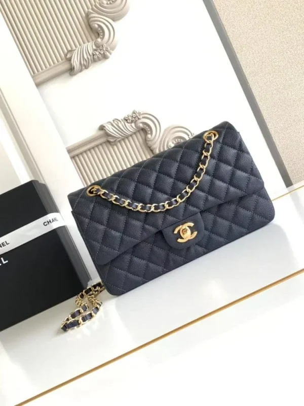 d0337213-1-e1d7306447b4.webp Chanel Classic Flap Bag 25 cm Navy Blue Gold-Tone Hardware A01112, Designer Handbag, Women’s Purse, Designer Handbags, Women’s Purse, luxury bags, Chanel bags