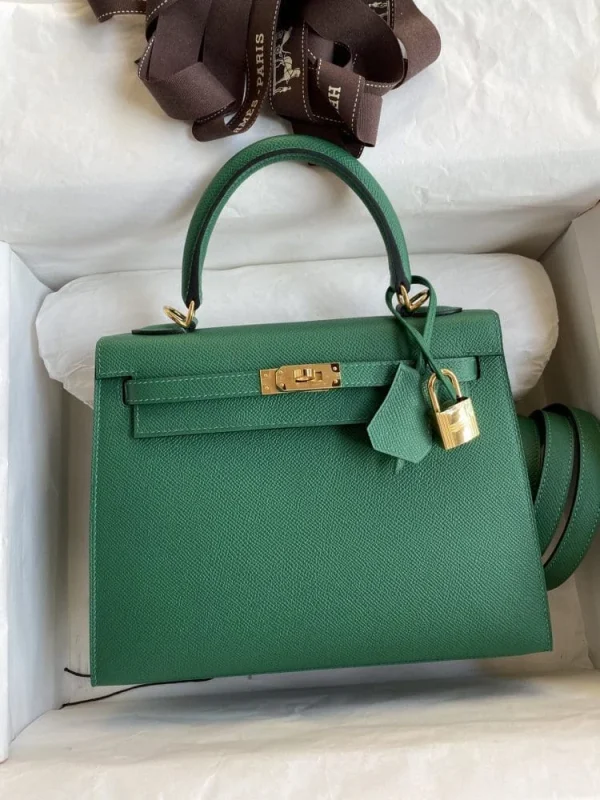 d63e32f4-8f116c2e7d89.webp Hermes Kelly 25 Bag In Emerald Green Epsom Leather For Women 25cm/10in