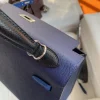 Hermes Kelly 25 Bag In Navy Blue Epsom Leather For Women 25cm/10in