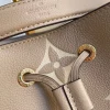 Louis Vuitton Nono Mm Bicolor Monogram Empreinte Leather Women Handbags Dove/Cream 26cm/ 10.2in, Designer Handbags, Womens Purse, luxury bags