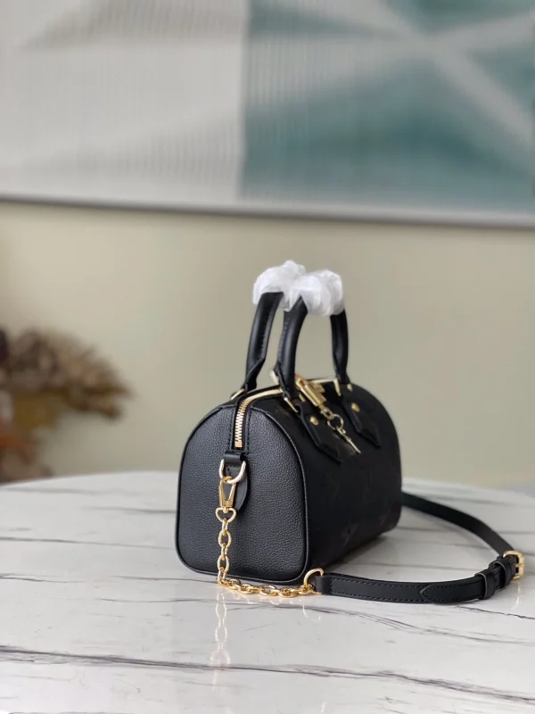 Louis VuittonSpeedy Bandouliere Bag Monogram Empreinte Giant 20 Black 20cm M58953, Designer Handbags, Womens Purse, luxury bags