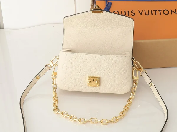Louis Vuitton Pochette Mtis East West Monogram Empreinte Leather – Women – Handbags Cream, Designer Handbags, Womens Purse, luxury bags
