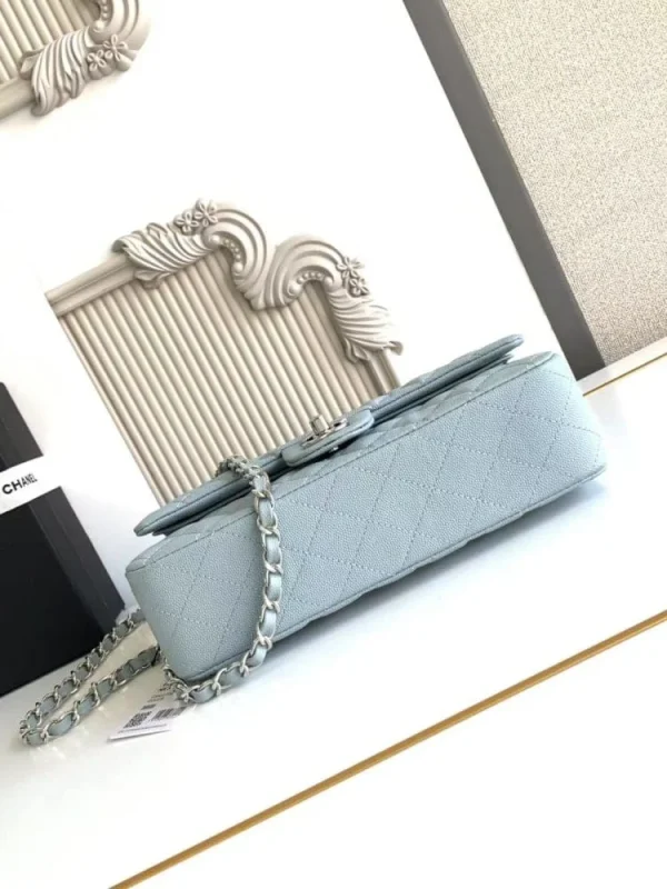 f1afed32-ab2dc2b0d7f8.webp Chanel Classic Flap Bag 25 cm Light Blue Caviar Silver-Tone Hardware A01112, Designer Handbags, Women’s Purse, luxury bags, Chanel bags