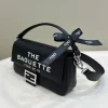 f2f46079-9bba76ac2273.webp Fendi By Marc Jacobs Maxi Baguette Canvas Bag In Leather Black 26Cm/ 10.2in