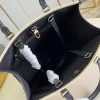 f3636b9a-2abab34a23ad.webp Louis Vuitton Onthego MM Tote Monogram Cream Beige Black 35cm, Designer Handbags, Womens Purse, luxury bags