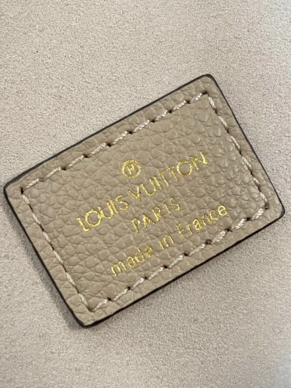 Louis Vuitton Nono Mm Bicolor Monogram Empreinte Leather Women Handbags Dove/Cream 26cm/ 10.2in, Designer Handbags, Womens Purse, luxury bags