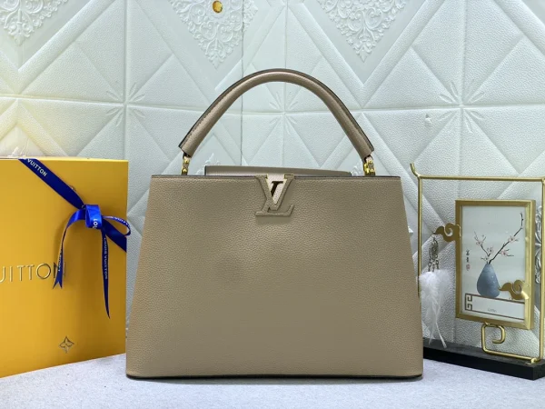 f4d850bf-866e224bbf1b.webp Louis Vuitton Capucines Mm Grey 31Cm M42253, Designer Handbags, Womens Purse, luxury bags