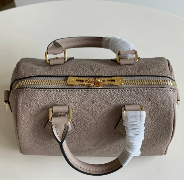 Louis Vuitton Speedy Bandoulire 25 Monogram Empreinte Tourterelle 25cm M59273, Designer Handbags, Womens Purse, luxury bags